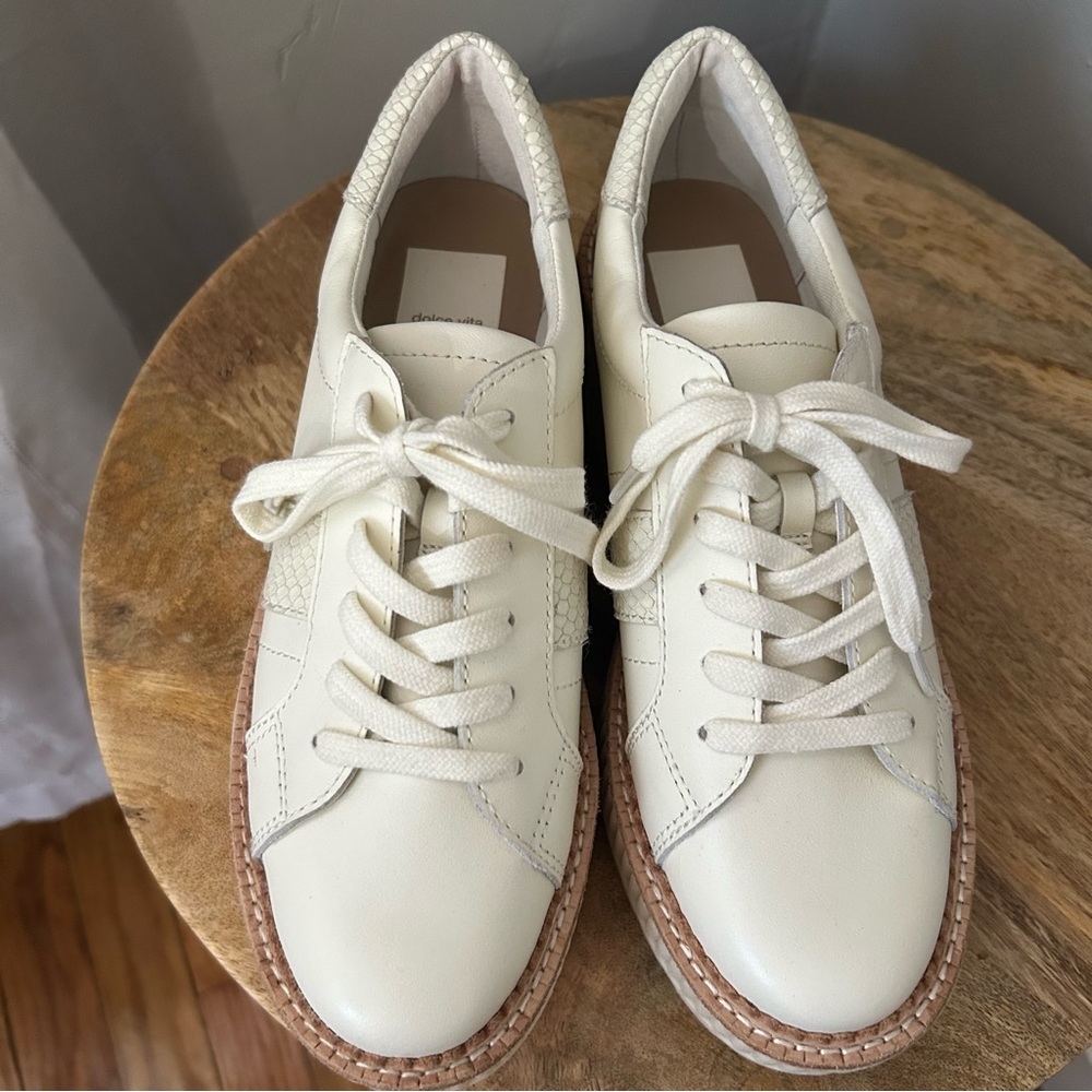 Dolce Vita Cream Platform Sneakers - Picture 12 of 12